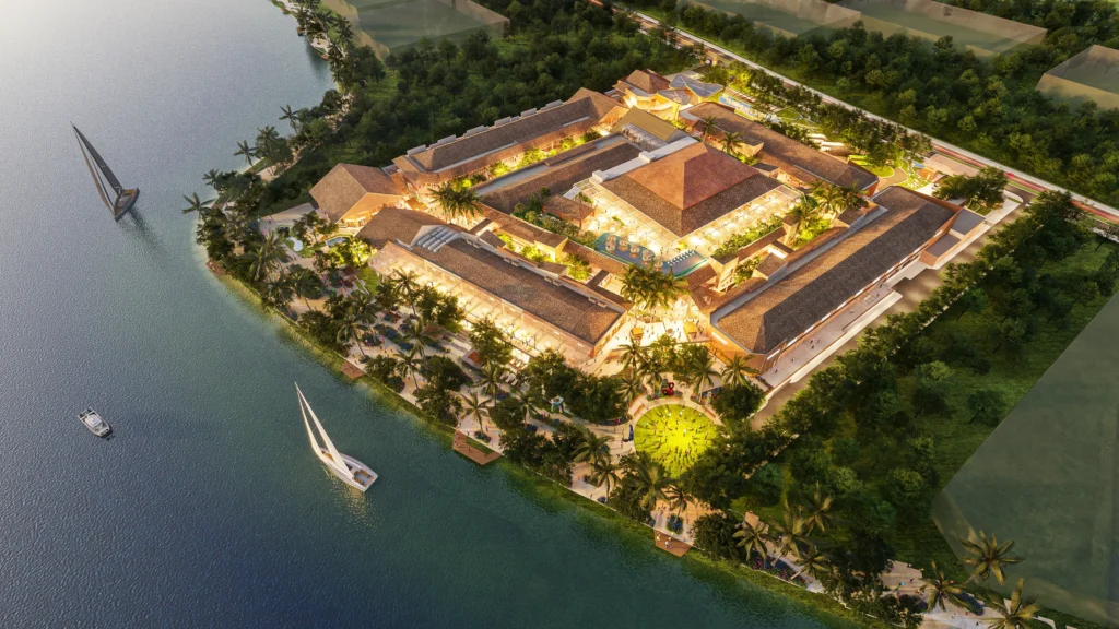 Balinese lifestyle island destination aerial